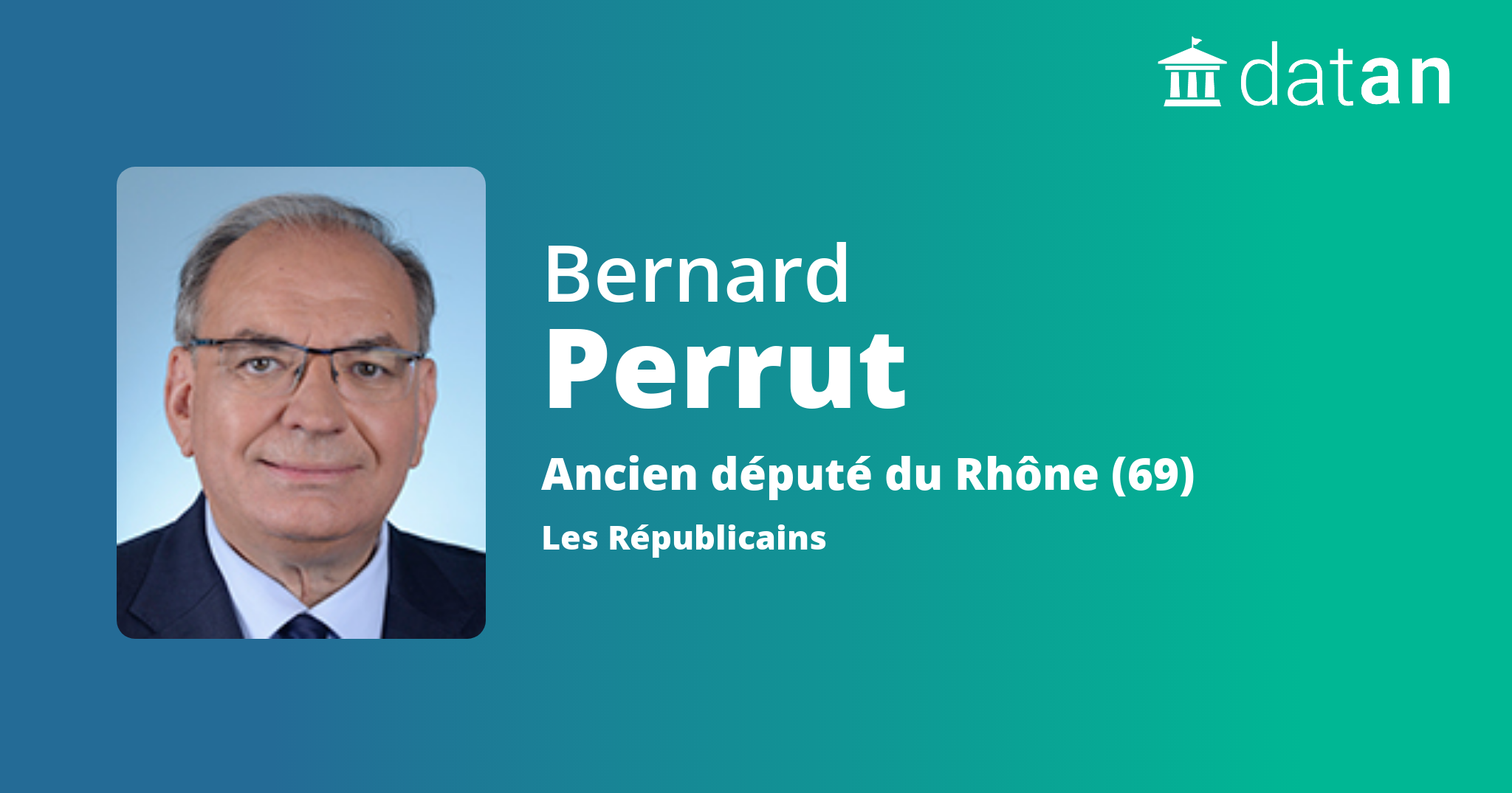 Bernard Perrut ancien député du rhône 69